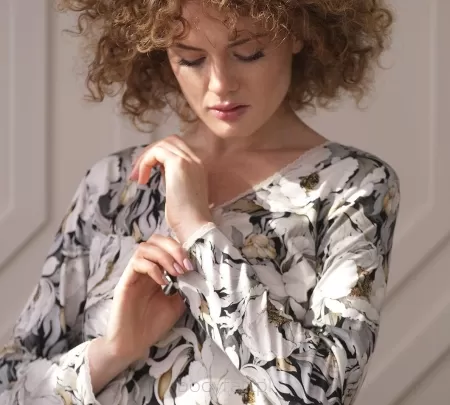 koszula nocna z długim rękawem