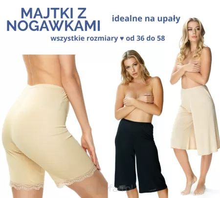 Majtki z nogawką – idealne na upały