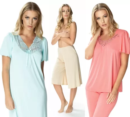 bielizna z jedwabiu wiskozowego